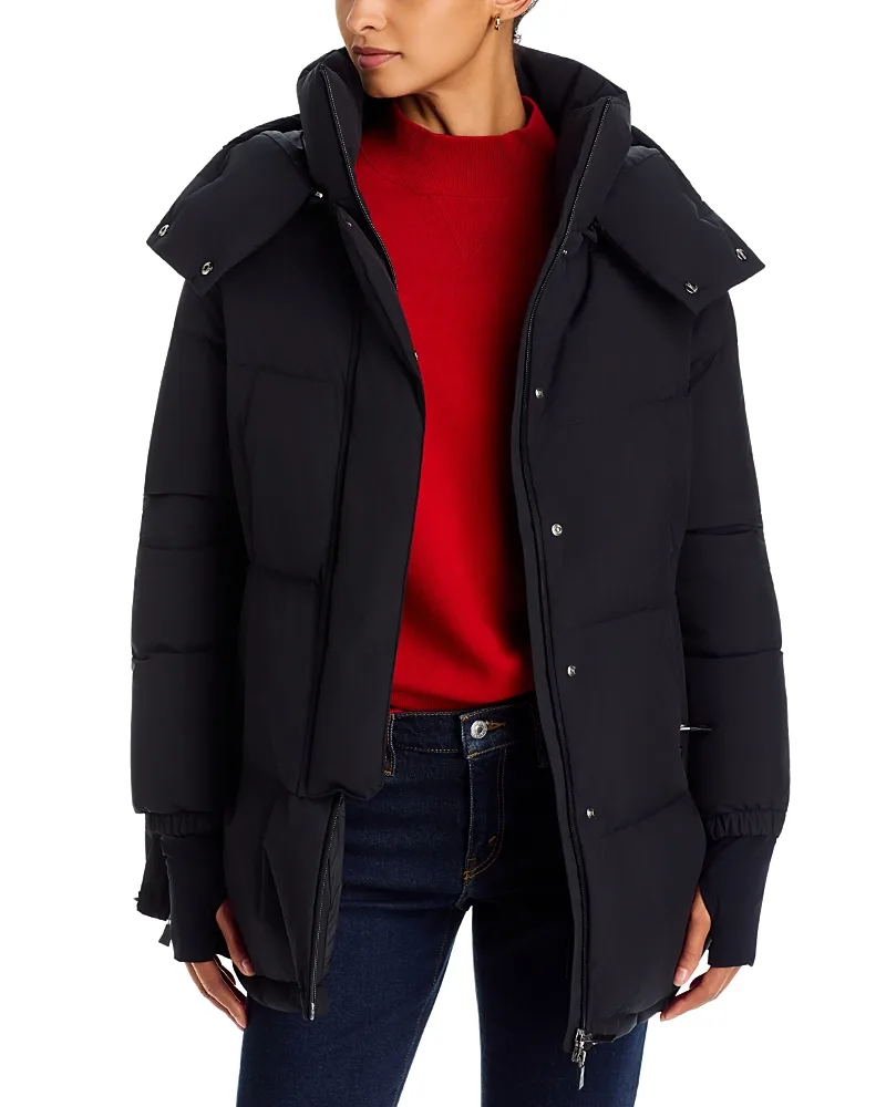 Two Layer Windstopper Quilted Oversized Puffer Coat