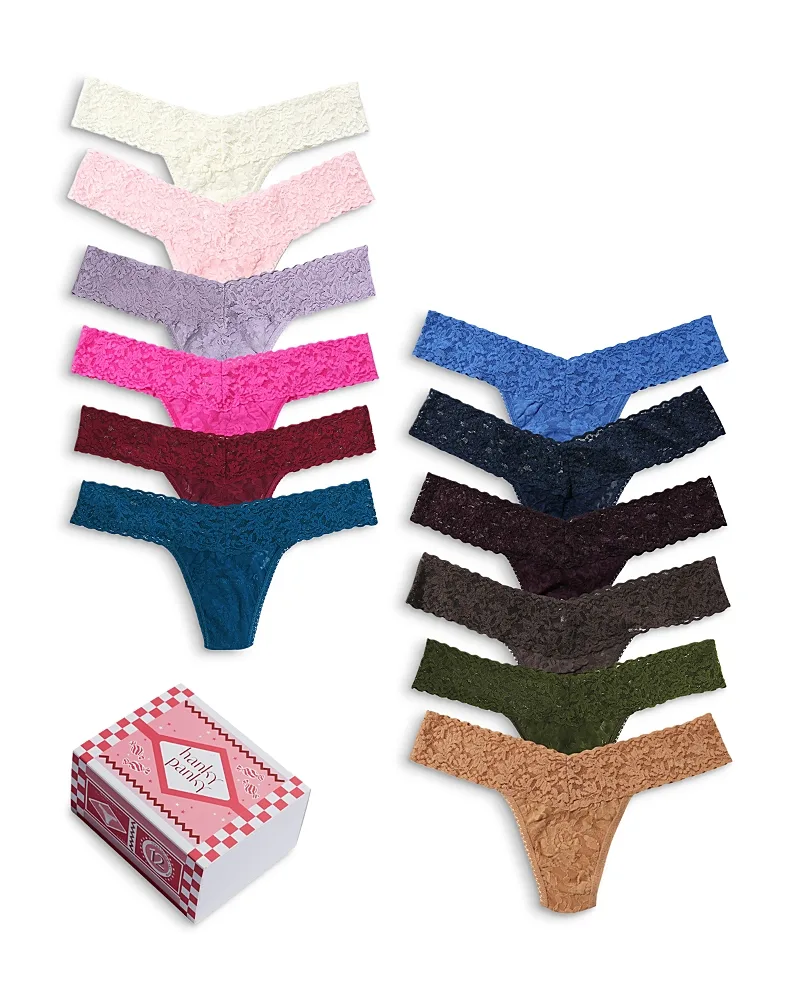 Low Rise Thong Boxed Set, Pack of 12 by Hanky Panky