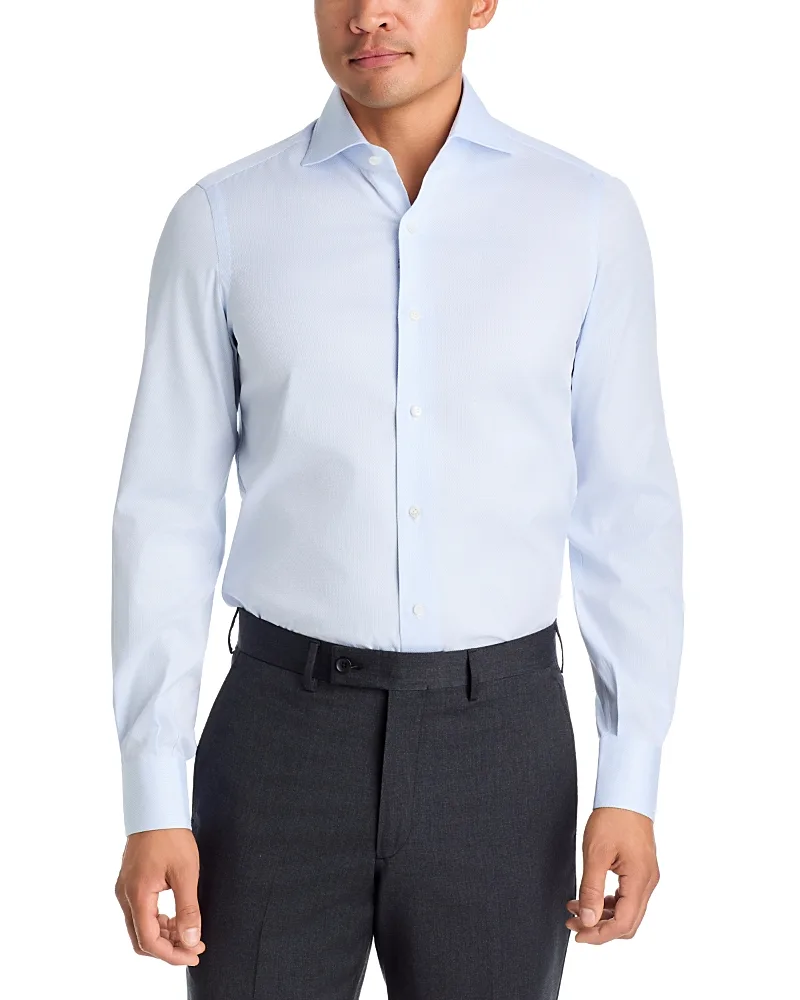 Textured Solid Dress Shirt by Isaia
