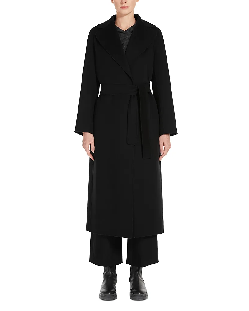Max Mara Poldo Wool Belted Wrap Coat by Max Mara