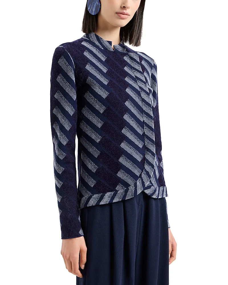 Emporio Armani Geometric Chenille Jacket by Armani