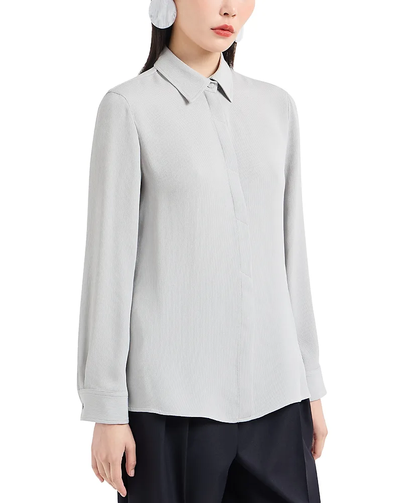 Emporio Armani Cannette Cady Blouse by Armani