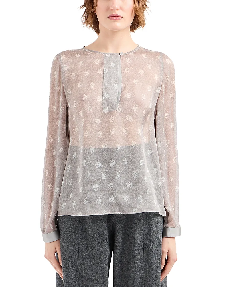 Emporio Armani Silk Chiffon Top by Armani