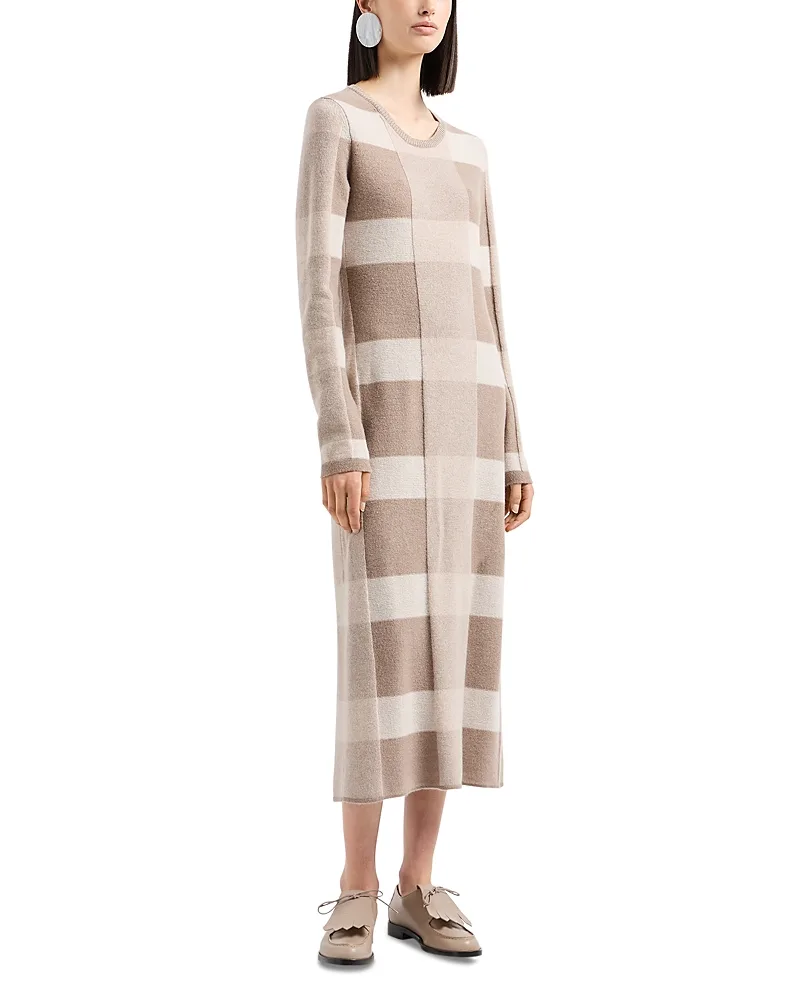 Emporio Armani Checkered Sweater Dress by Armani