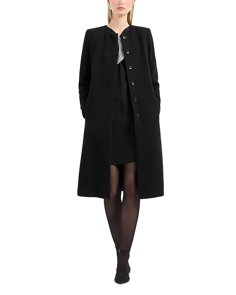 Emporio Armani Foulard Collar Coat by Armani