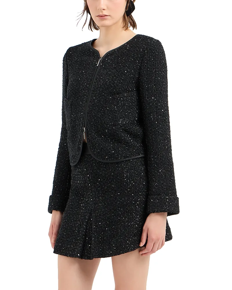 Emporio Armani Metallic Tweed Mini Skirt by Armani