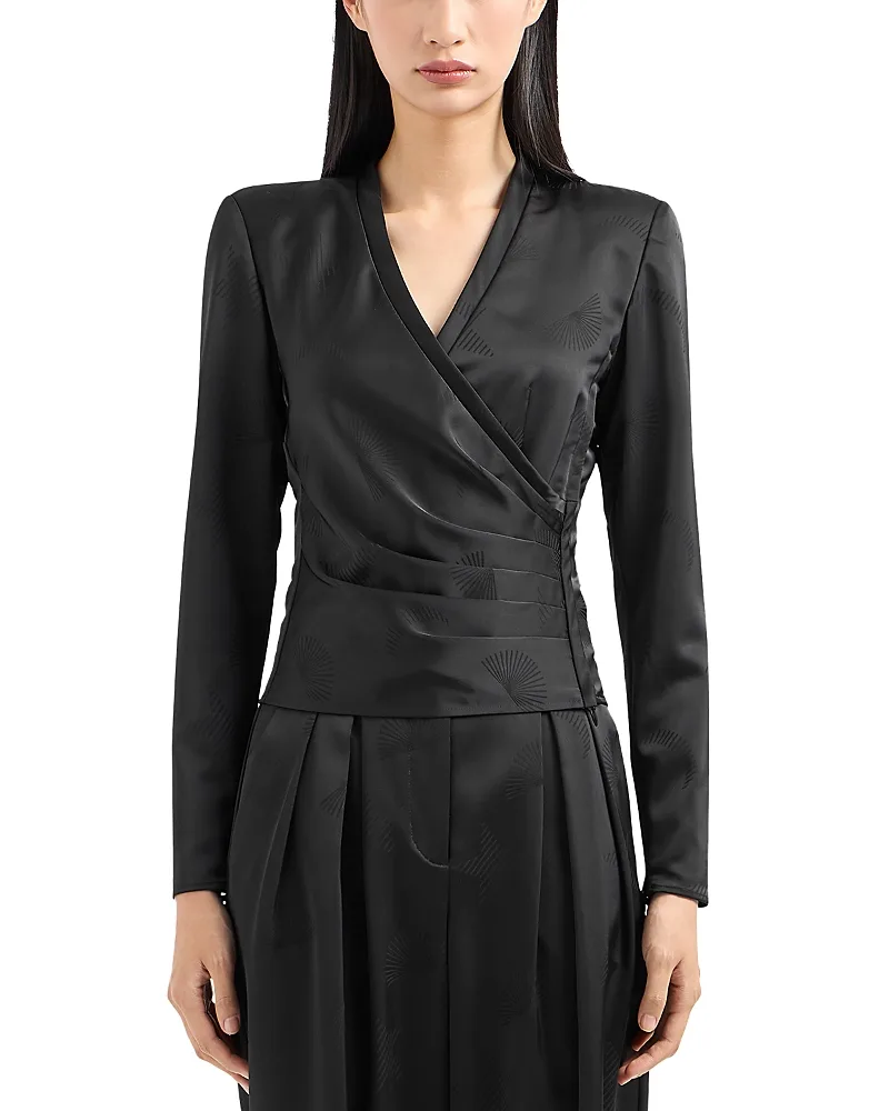 Emporio Armani Faux Wrap Top by Armani