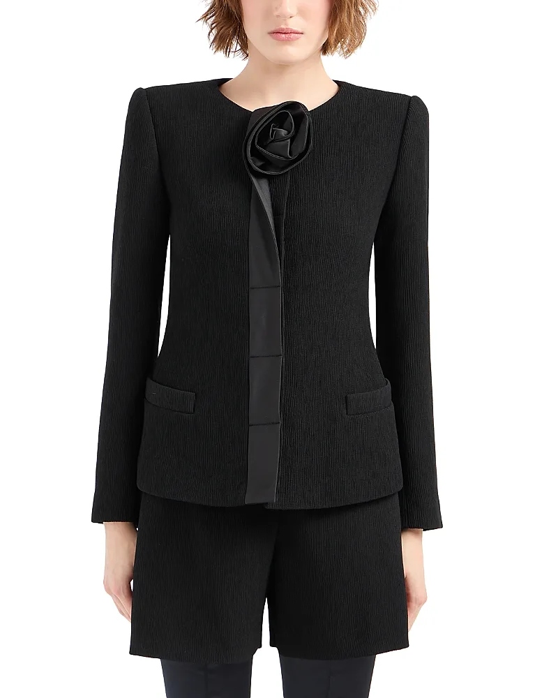 Emporio Armani Rosette Stretch Tech Weave Jacket by Armani
