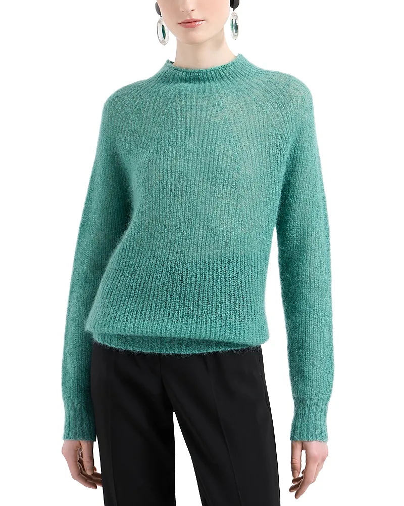 Emporio Armani Full Ribbed High Neck Sweater by Armani