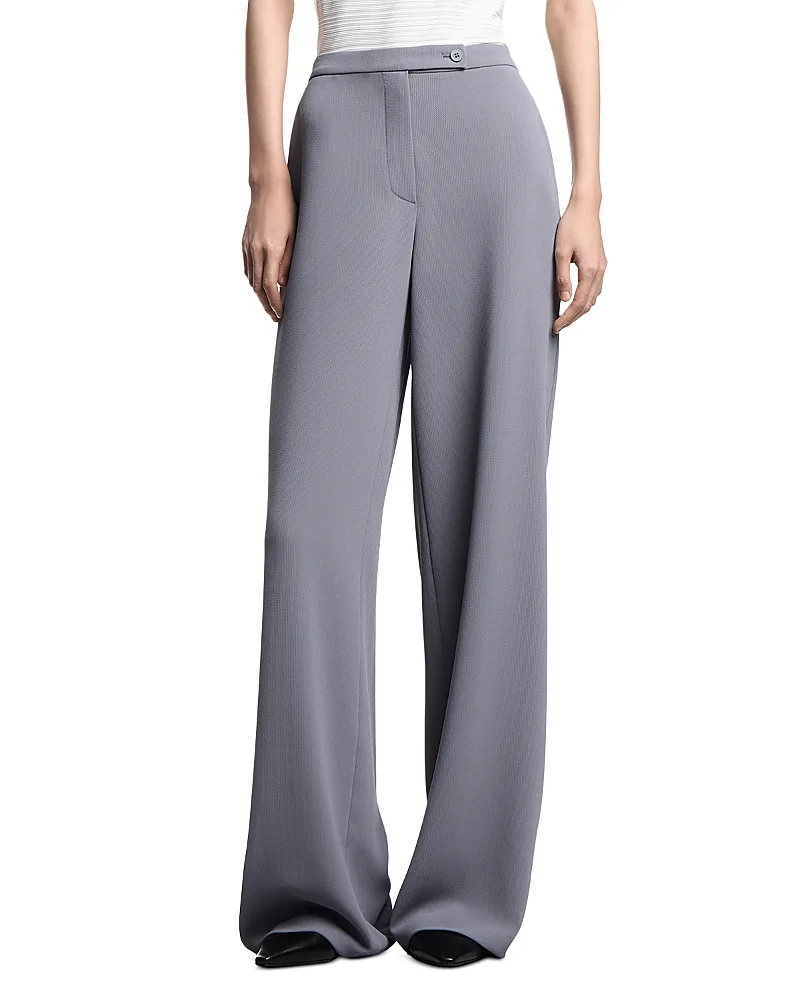 Emporio Armani Fluid Armure Palazzo Pants by Armani