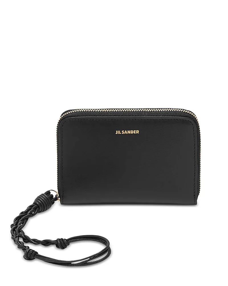 Jil Sander Tangle Leather Wristlet Wallet by Jil Sander