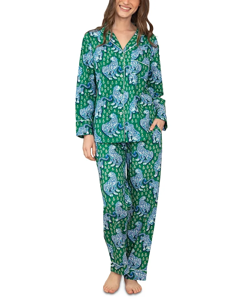 Tiger Queen Long Pajama Set by Printfresh
