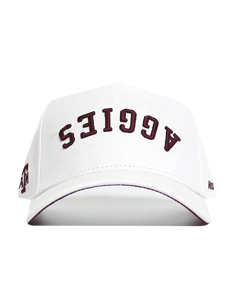 Upside Down Texas a & M Aggies Whiteout Hat by No Rivals