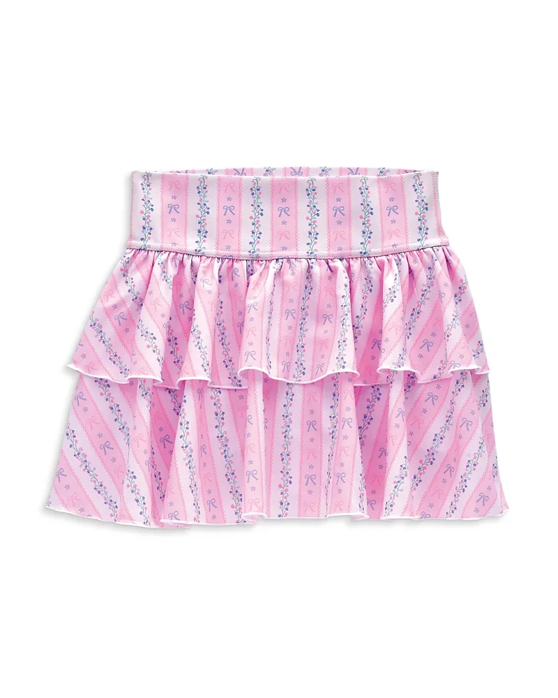 Floral Striped Skort by Iscream