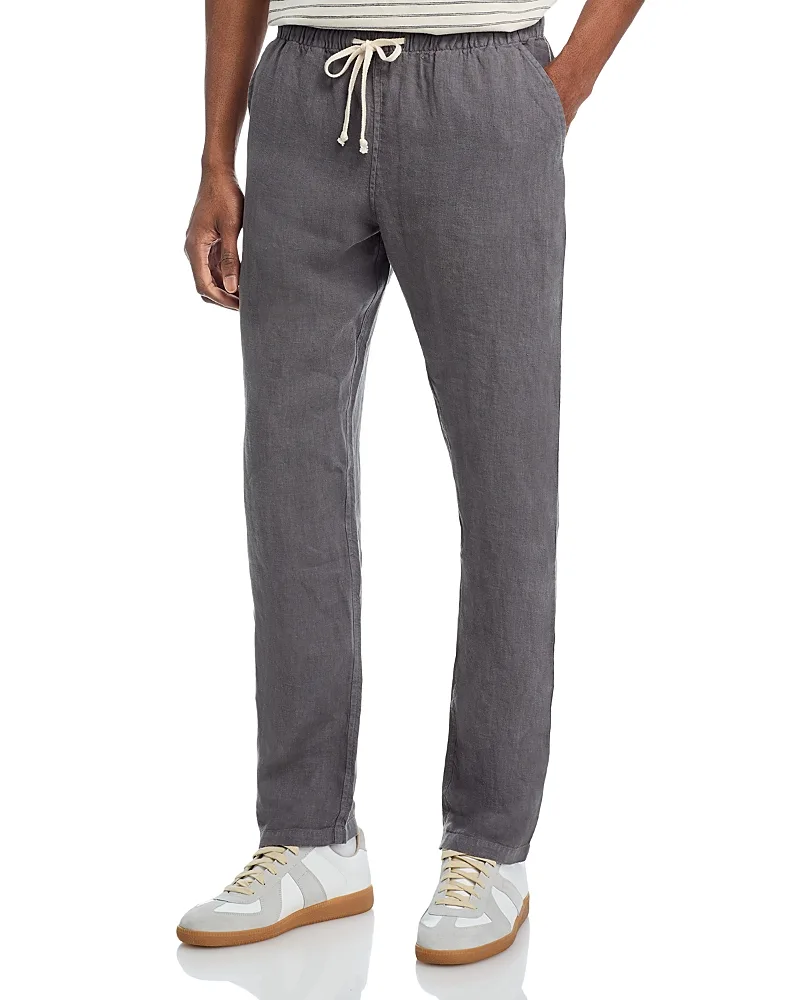 Bo Linen Regular Fit Drawstring Pants by Alex Crane