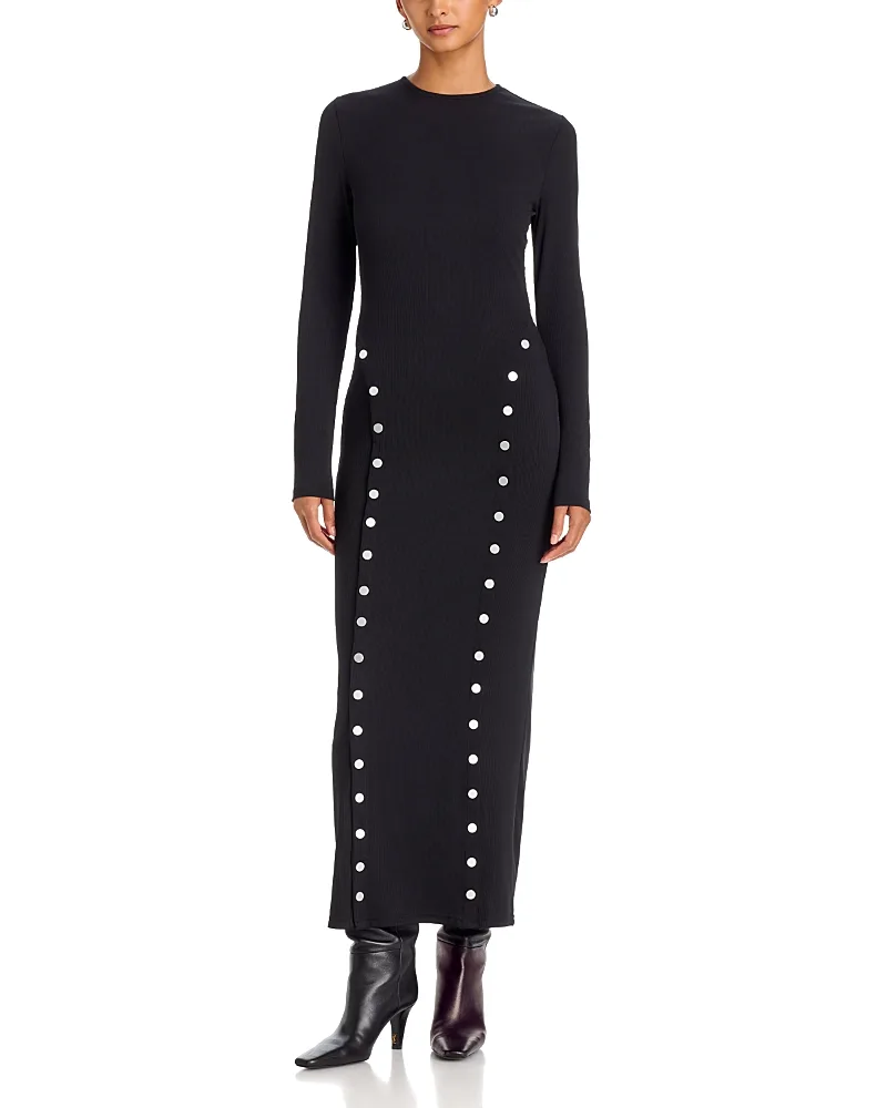 Grayson Button Trim Maxi Dress by Area