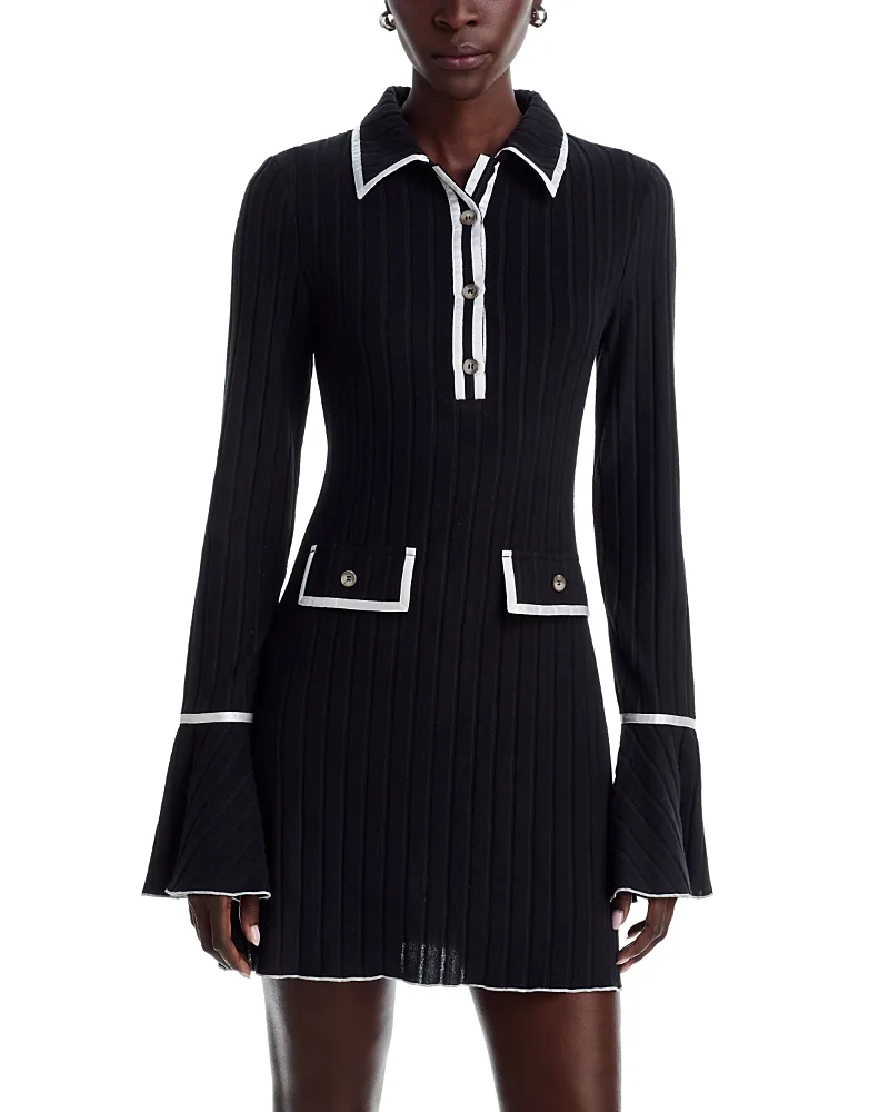 Remi Rib Knit Mini Dress by Area