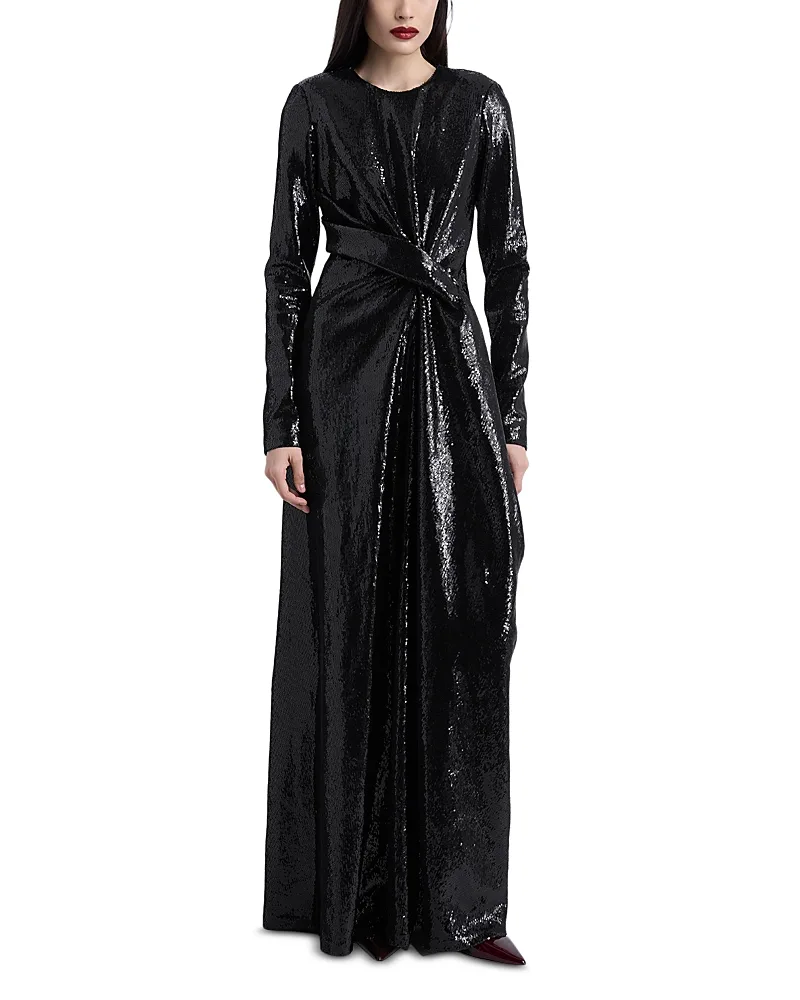 Kate Sequin Drape Gown by Kate Barton