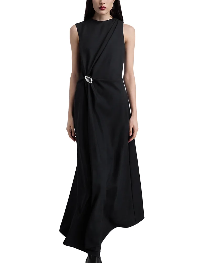 Odette Draped Midi Dress by Kate Barton