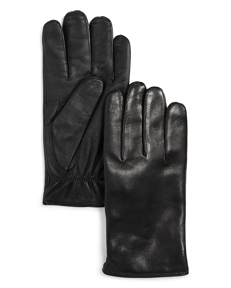 Cashmere Lined Leather Tech Gloves by Labonia