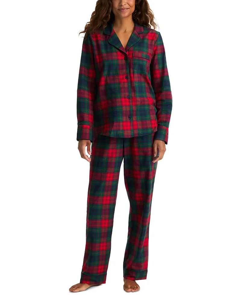Cotton Plaid Twill Pajama Set by Petite Plume