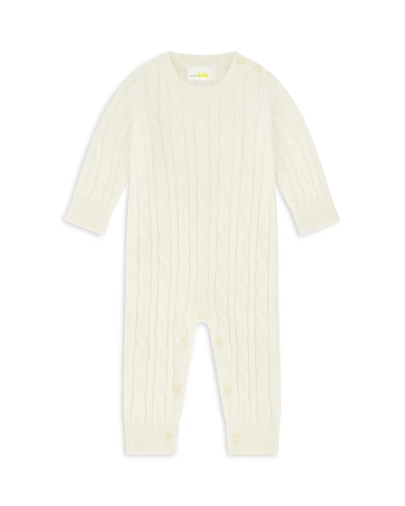 Classic Cable Cashmere Coverall by Bloomies Baby