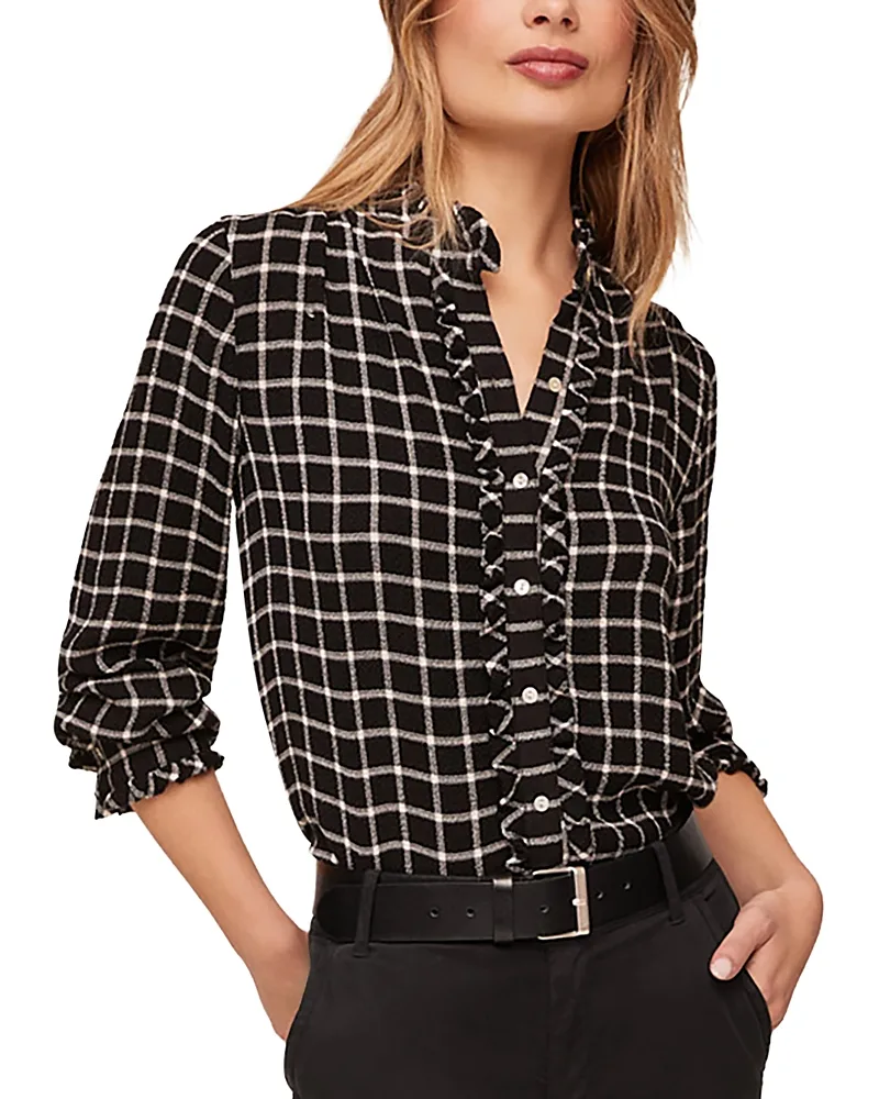 Ruffle Edge Button Down Shirt by Bella Dahl