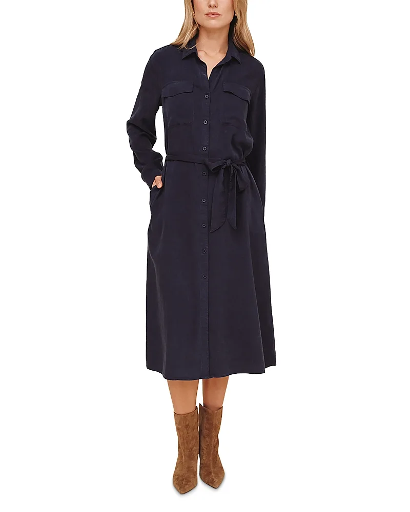 Patch Pocket Midi Shirtdress by Bella Dahl