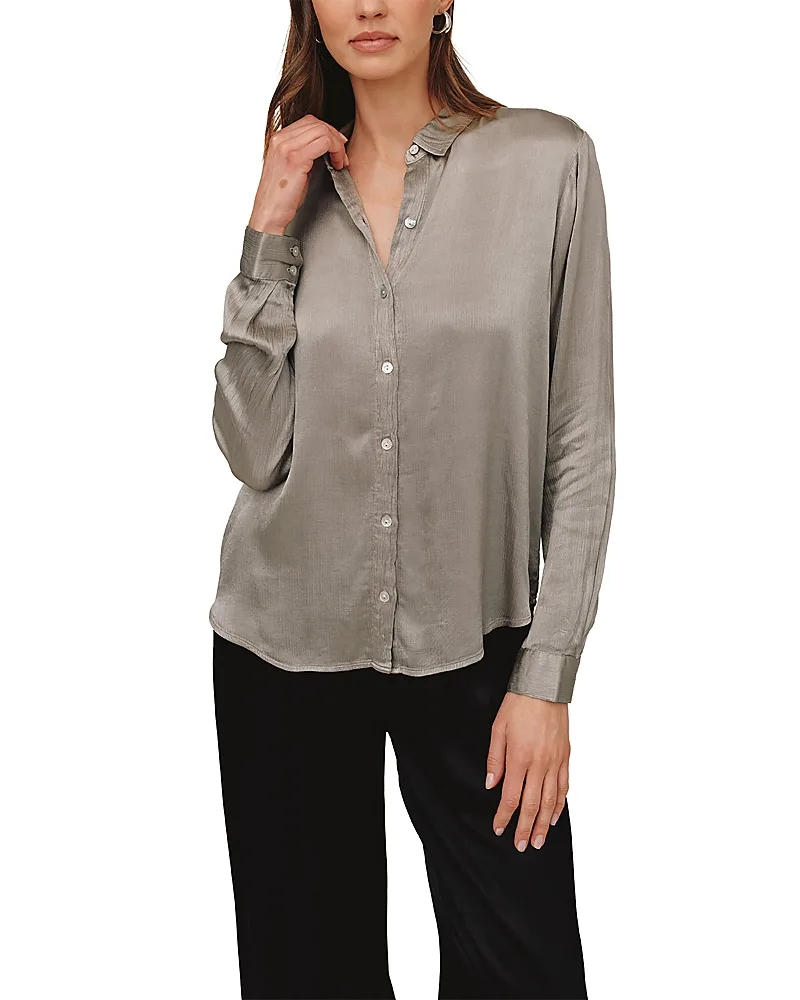 Long Sleeve Button Front Shirt