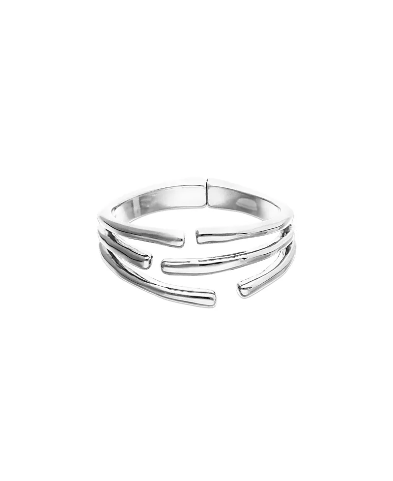 Bracelet Plated in Sterling Silver in the Shape of Several Tubes by Unode50