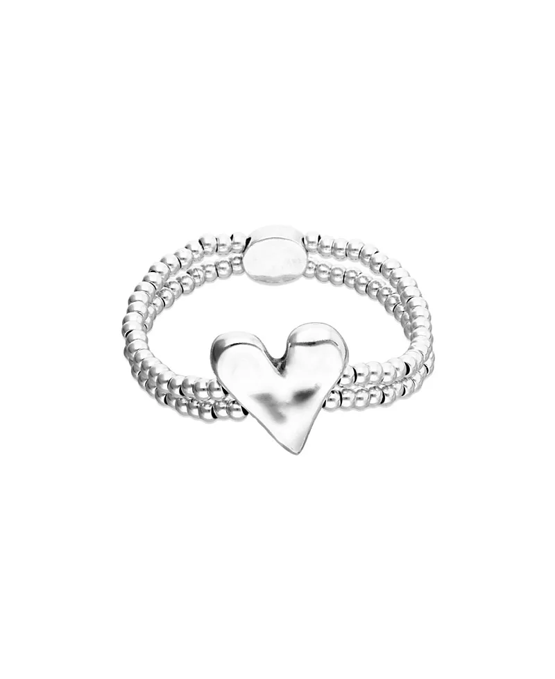 Sterling Silver Plated Bracelet with Heart Detail by Unode50
