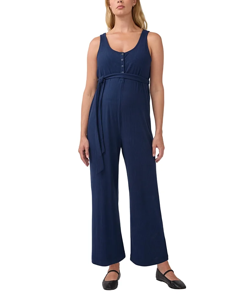 Maternity Leisure Wide Leg Jumpsuit by Ingrid & Isabel