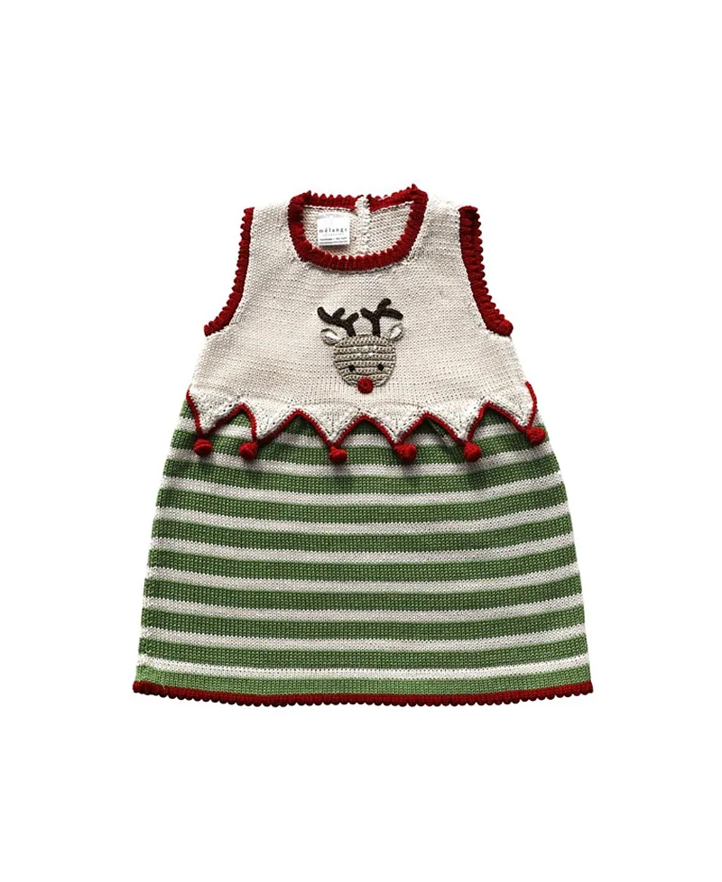 Knit Reindeer Dress by Melange Collection