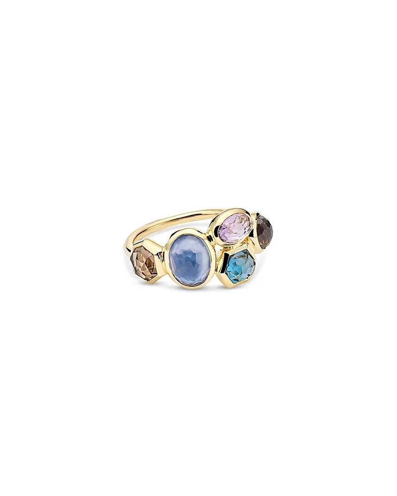 18K Yellow Gold Rock Candy Multi Gemstone Cluster Statement Ring by Ippolita