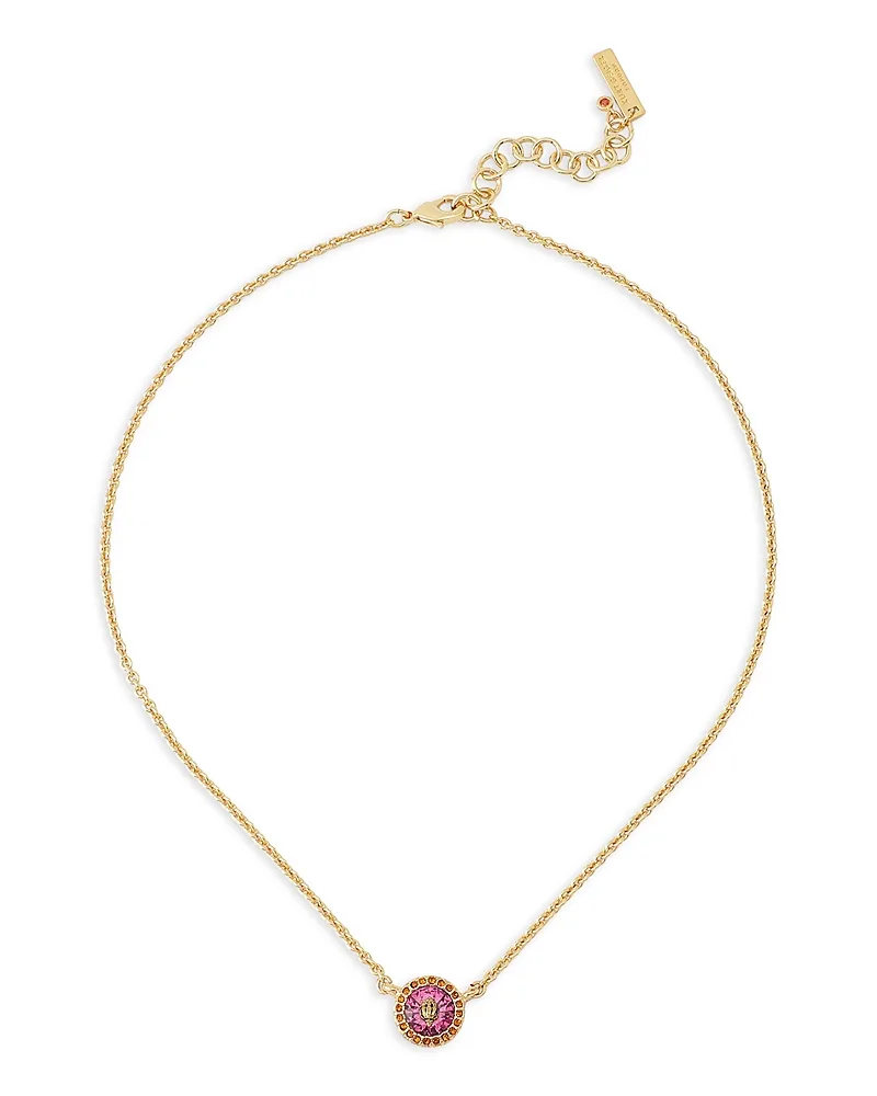 London Signature Eagle Stone Pendant Necklace, 16-18 by Kurt Geiger