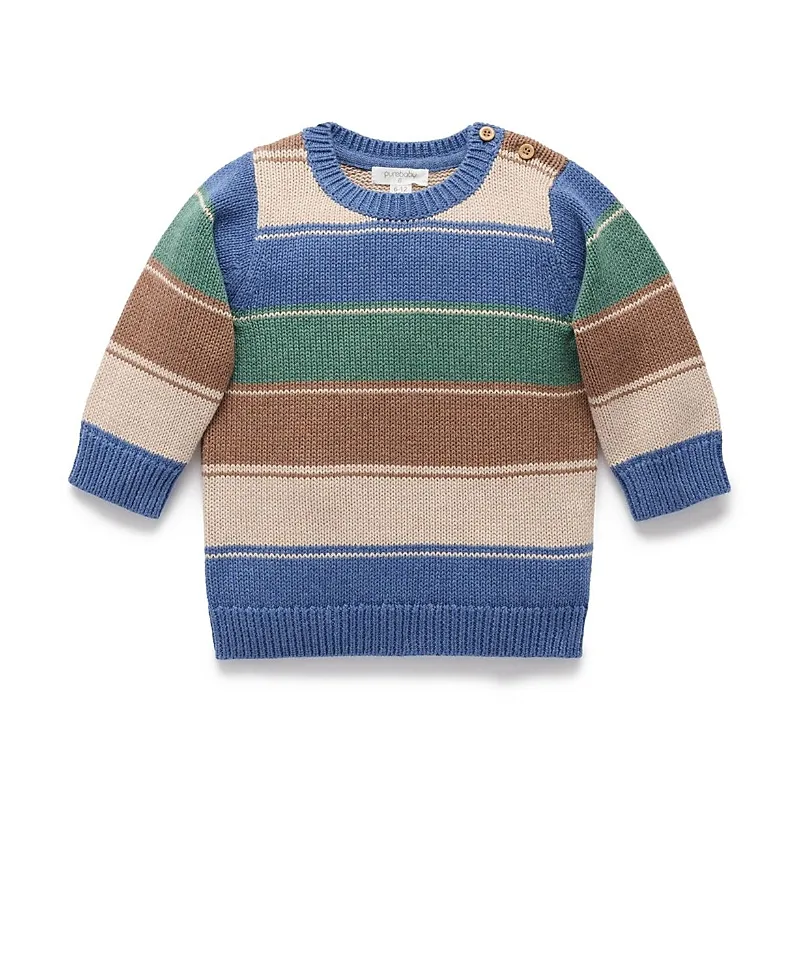 Forest Striped Jumper by Purebaby