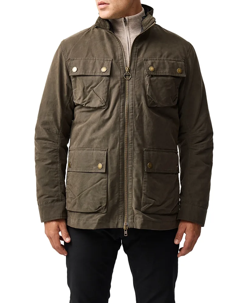 Aberdeen Cotton Blend Zip Pocket Jacket by Rodd & Gunn