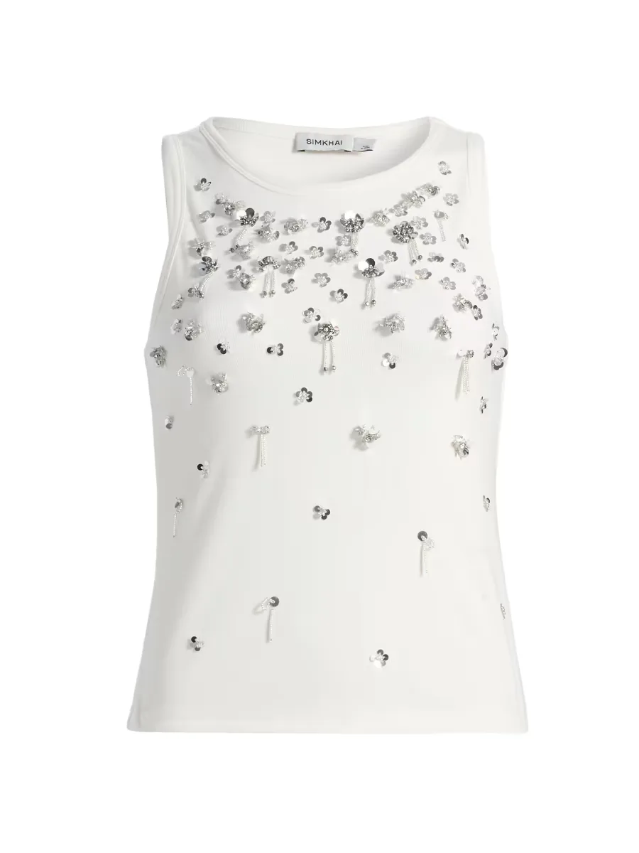 Alistair Embellished Crewneck Tank