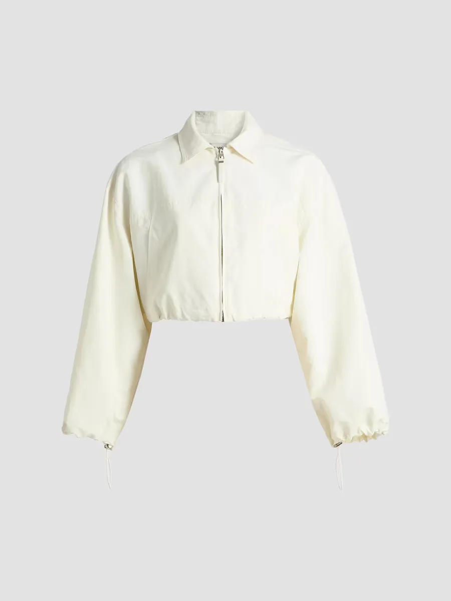 Colsen Drawcord Crop Jacket by SIMKHAI
