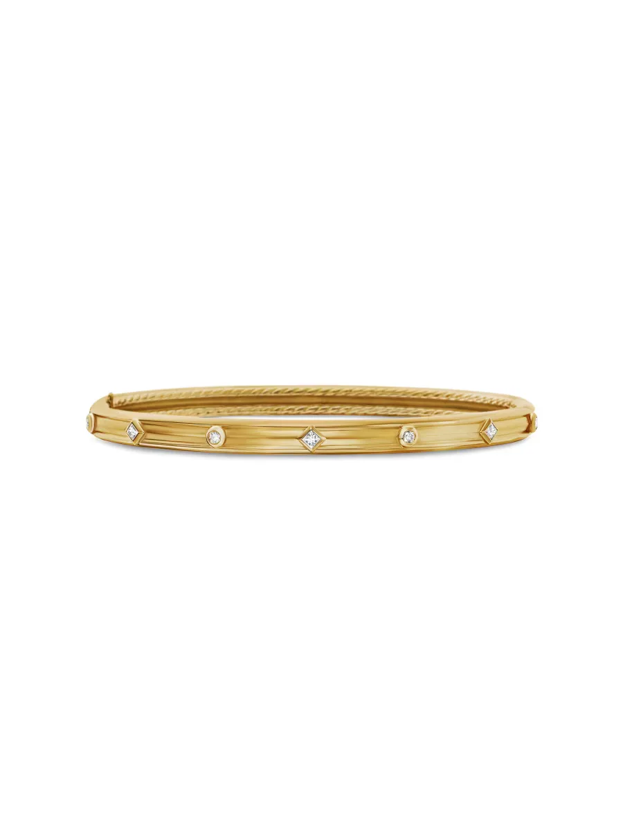 Modern Renaissance Bangle Bracelet in 18K Yellow Gold