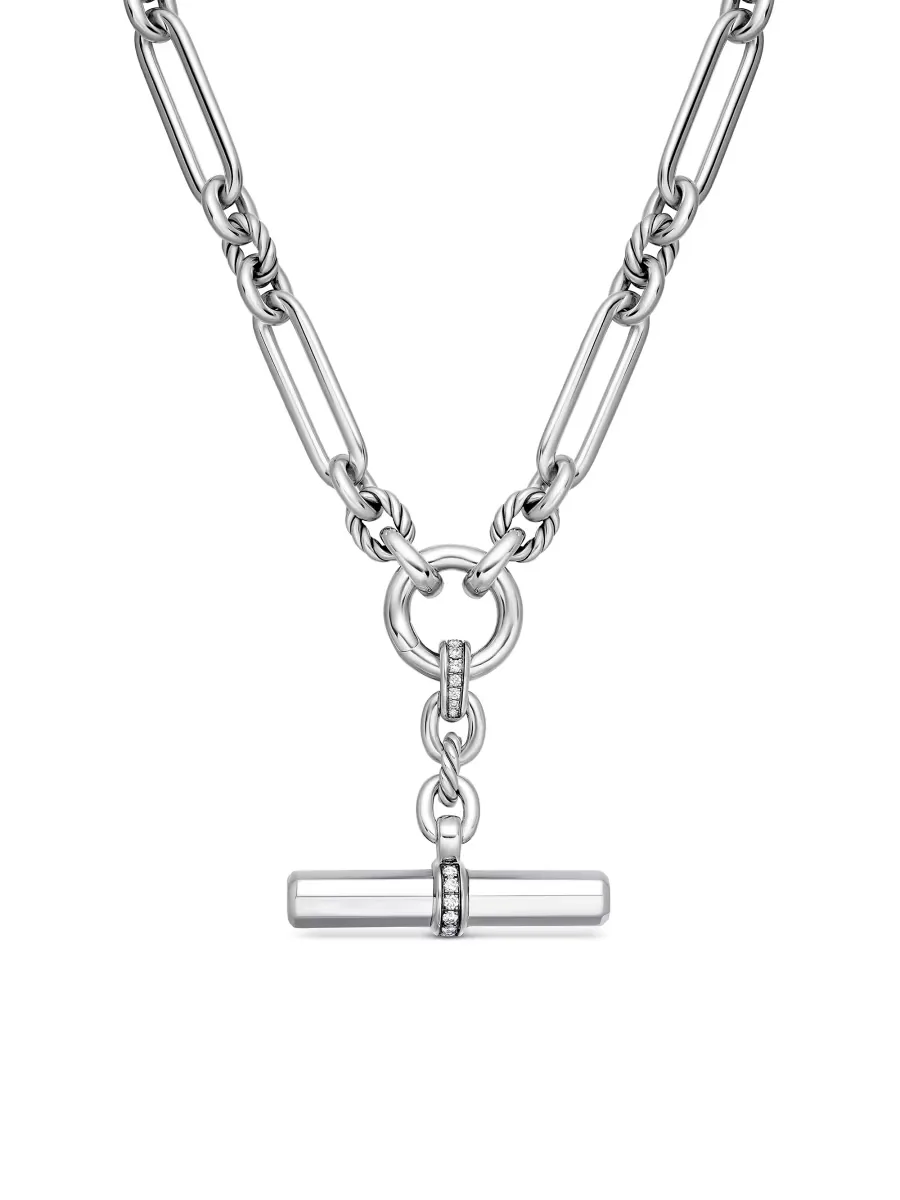 Lexington E/W Chain Necklace in Sterling Silver - Size 18 by David Yurman