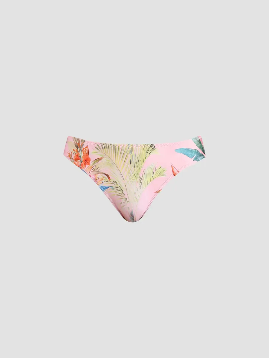 Nicole Colorful Palm Bikini Bottom by L'AGENCE
