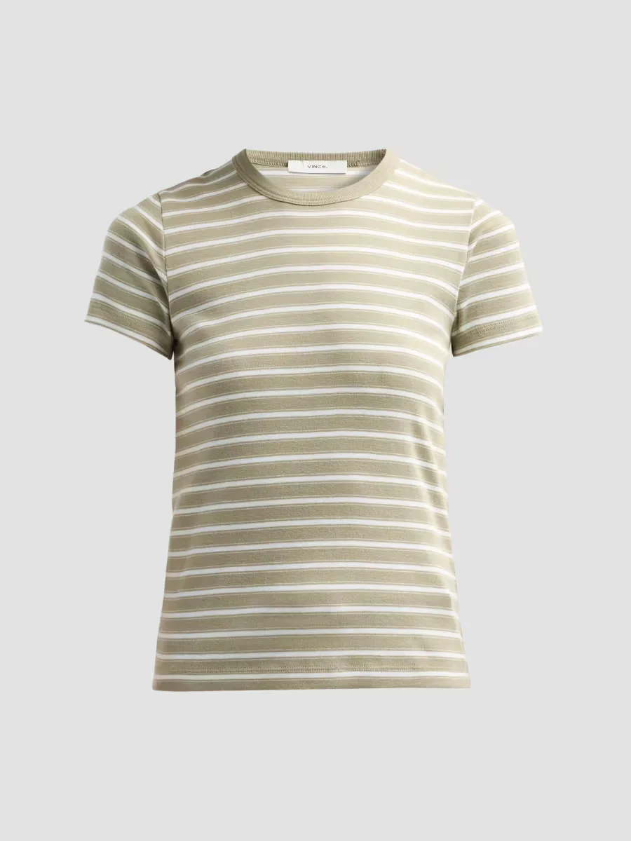 Striped Cotton-Blend T-Shirt by Vince