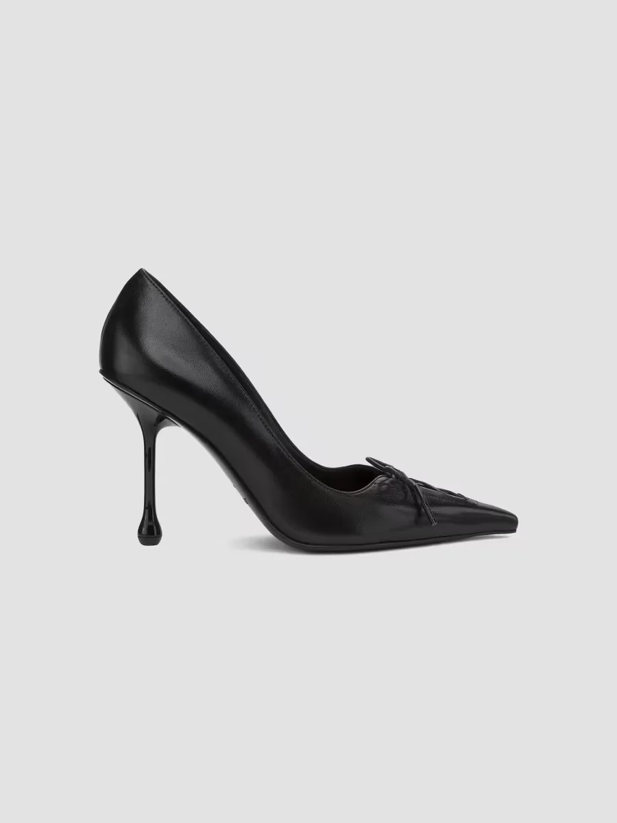 Scarlett 95MM Bow Leather Pumps by Jimmy Choo