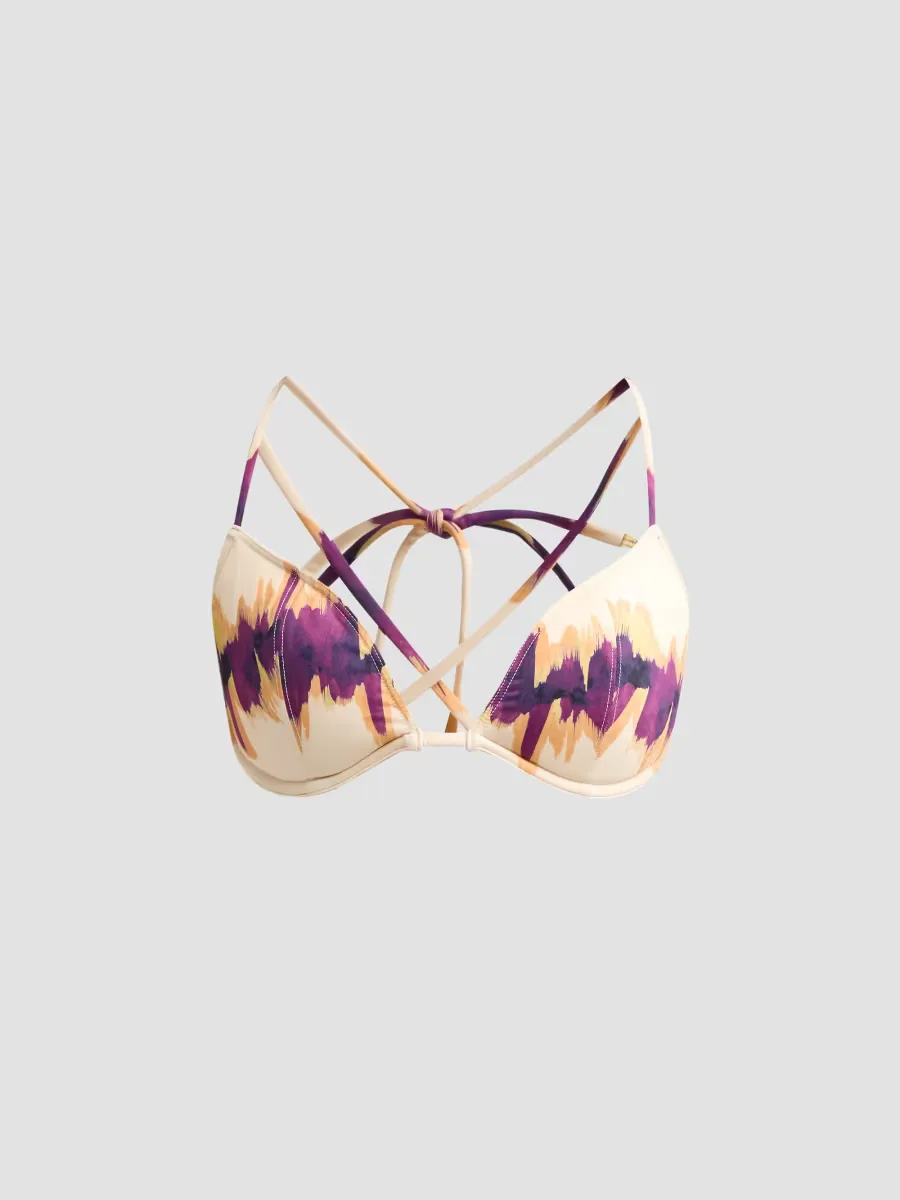 Floria Tie Bikini Top by Ulla Johnson