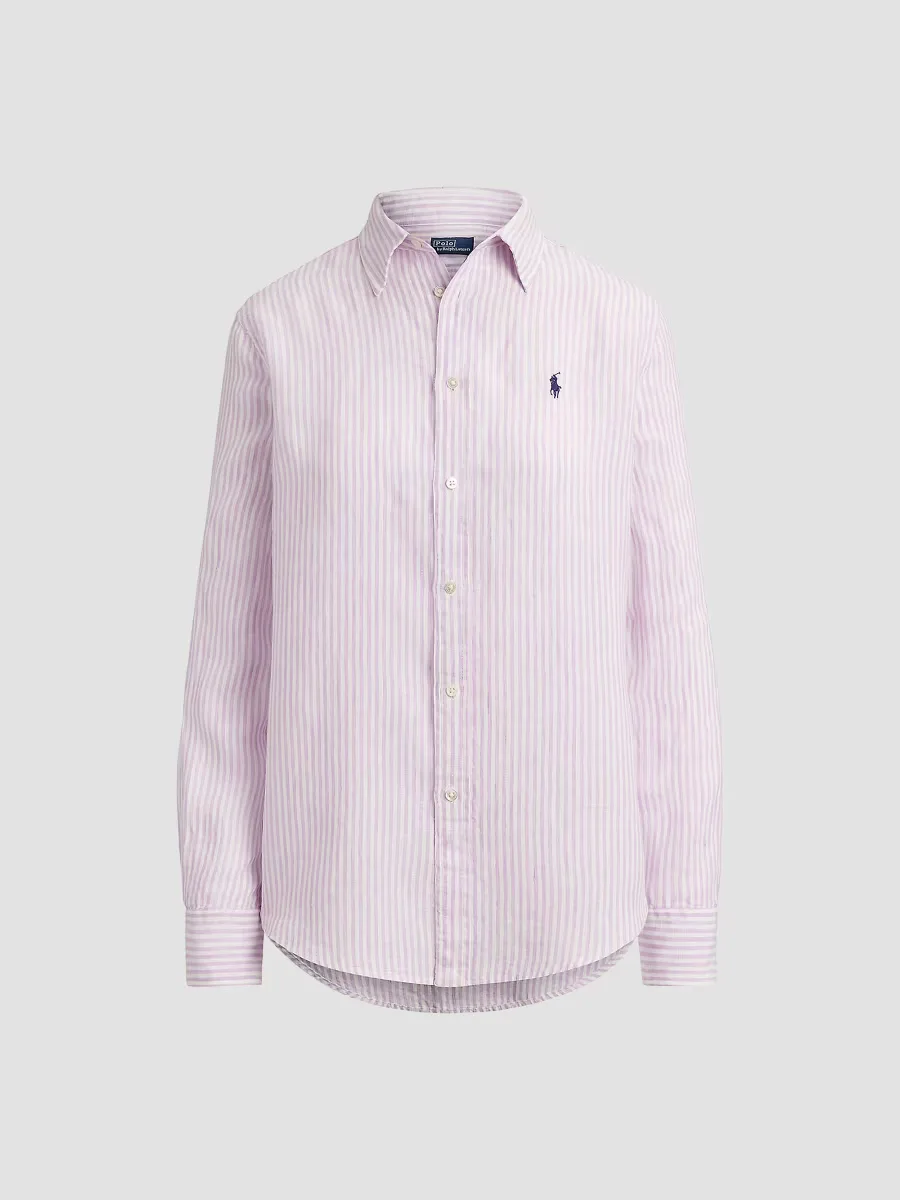Striped Linen Sport Shirt by Polo Ralph Lauren