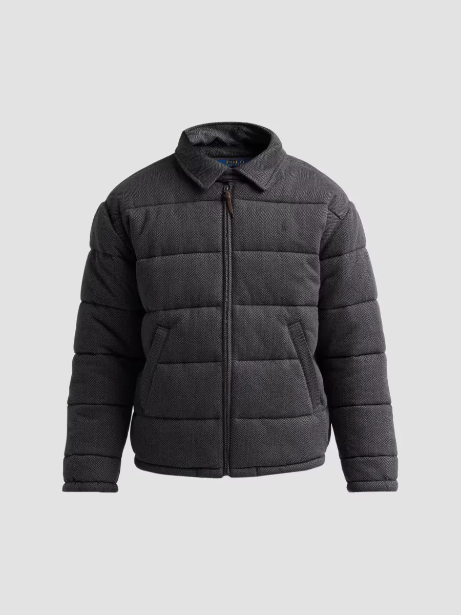 Herringbone Quilted Double-Knit Jersey Jacket by Polo Ralph Lauren