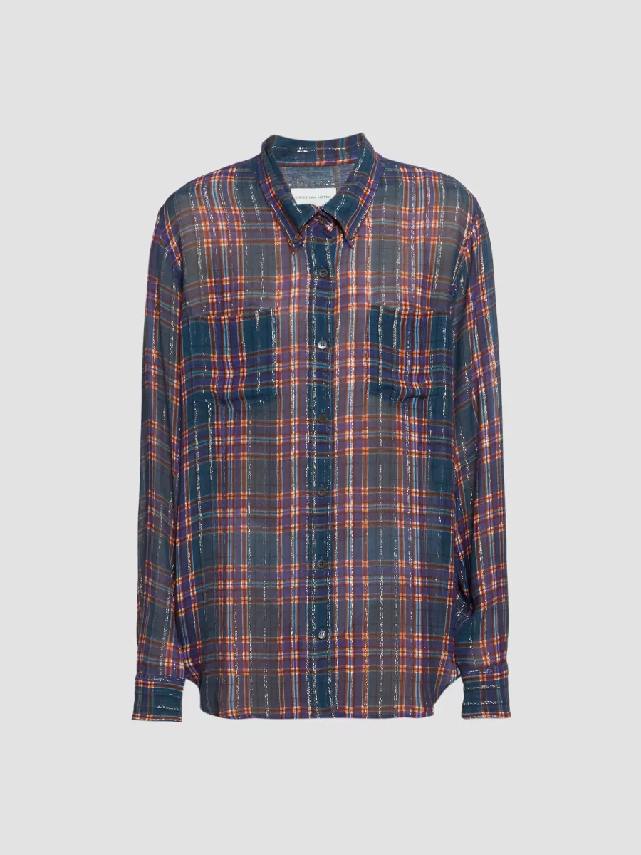 Cheers Plaid Oversized Shirt by Dries Van Noten