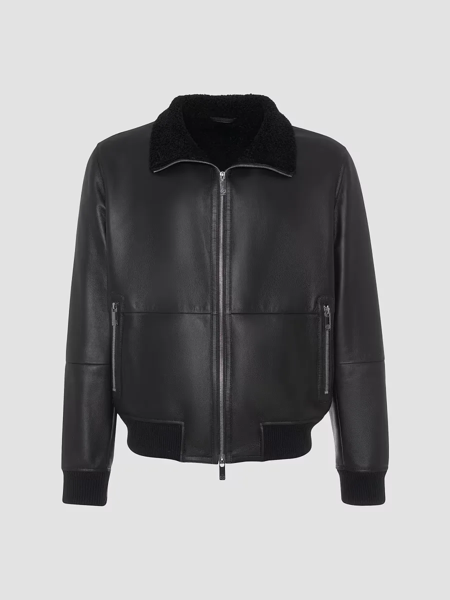 Shearling Lamb Bomber Jacket