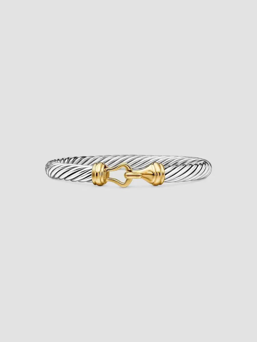 Buckle Classic Cable Bracelet in Sterling Silver